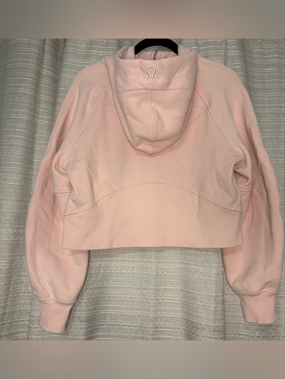 📍📚🏫Lululemon Pink Cropped Half-Zip Hoodie Small | Athleisure Pullover - Picture 4 of 5